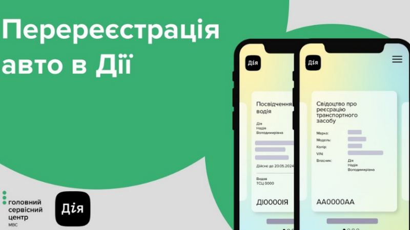 🚗 Як переоформити авто через Дію